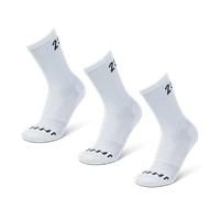 Jordan Everyday Cushioned Crew 3 Pack Unisexe - Chaussettes, Blanc - Taille 43 - 46 White 43 - 46