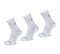 Jordan Everyday Cushioned Crew 3 Pack Unisexe - Chaussettes, Blanc - Taille 43 - 46 White 43 - 46