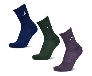 Jordan Everyday Cushioned Crew 3 Pack Unisexe - Chaussettes, Bleu - Taille 35 - 38 Blue 35 - 38