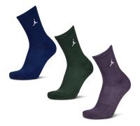 Jordan Everyday Cushioned Crew 3 Pack Unisexe - Chaussettes, Bleu - Taille 39 - 42 Blue 39 - 42
