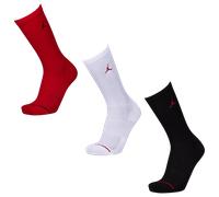 Jordan Everyday Cushioned Crew 3 Pack Unisexe - Chaussettes, Rouge - Taille 39 - 42 Red