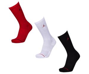 Jordan Everyday Cushioned Crew 3 Pack Unisexe - Chaussettes, Rouge - Taille 43 - 46 Red 43 - 46