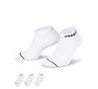 Jordan Everyday Max No Show 3 Pack Unisexe - Chaussettes, Blanc - Taille 39 - 42 White 39 - 42