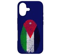 Jordan Flag Fingerprint Jordanian Gift for Jordanians Coque pour iPhone 17