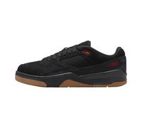Jordan Flight Court Chaussures pour homme (HF3255-001, Black/Gum Medium Brown/Varsity Red), Noir/marron moyen/rouge universitaire, 43 EU