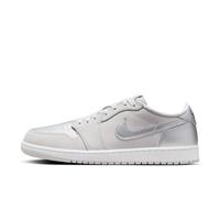 Nike Air Jordan 1 Retro Low Og - Baskets En Cuir Gris Argent Pour Hommes - 41