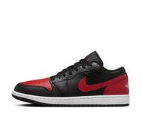 Nike Baskets basses Air Jordan 1 pour homme, Noir/blanc sommet/rouge universitaire, 43 EU