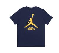 Jordan, Homme, Tops, Bleu, Taille: S Denver Nuggets Basketball Tee