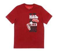 Jordan, Homme, Tops, Rouge, Taille: L T-shirt en coton à col rond