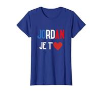 Jordan Je t'aime Bardella Rassemblement 2027 Francais T-Shirt, Femme, Bleu Royal, XL