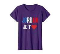 Jordan Je t'aime Bardella Rassemblement 2027 Francais T-Shirt, Femme, Violet, 3XL