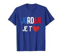Jordan Je t'aime Bardella Rassemblement 2027 Francais T-Shirt, Homme, Bleu Royal, L