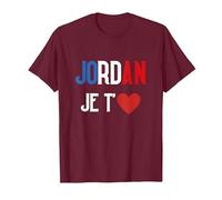Jordan Je t'aime Bardella Rassemblement 2027 Francais T-Shirt, Homme, Marron, XL