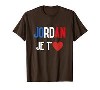 Jordan Je t'aime Bardella Rassemblement 2027 Francais T-Shirt, Homme, Marron, XXL