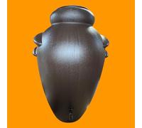 Jordan & Jordan - Récupérateur d’Eau de Pluie 350 litres en Forme d’Amphore - Citerne Plastique Haute Résistance - Design Élégant et Naturel - Cuve de Stockage avec Robinet Intégré