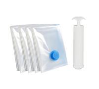 JORDAN&JUDY Lot de 5 sacs de conservation sous vide grand format + pompe manuelle, pour textiles de saison et literie