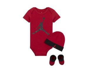 Jordan Jumpman Baby Bodysuit, Beanie and Booties Set Size 6-12M (Gym Red)