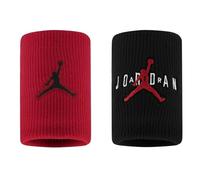 Jordan Jumpman Terry Wristbands Poignets Tergisudore Tennis Basket Sport (Noir - Blanc), Taille unique, Noir et rouge., Taille Unique