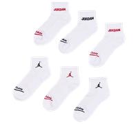 Jordan Kids Ankle 6 Pack Unisexe - Chaussettes, Blanc - Taille 38 - 42 White 38 - 42
