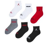 Jordan Kids Ankle 6 Pack Unisexe - Chaussettes, Rouge - Taille 35 - 38 Red 35 - 38