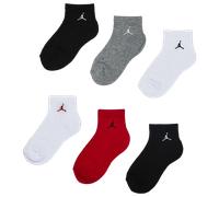 Jordan Kids Ankle 6 Pack Unisexe - Chaussettes, Rouge - Taille 35 - 38 Red 35 - 38