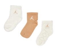 Jordan Kids Ankle No Slip 3 Pack Unisexe - Chaussettes, Marron - Taille 27 - 30 - Coton Brown 27 - 30