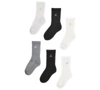 Jordan Kids Crew 6 Pack Unisexe - Chaussettes, Blanc - Taille 35 - 38 White 35 - 38