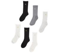 Jordan Kids Crew 6 Pack Unisexe - Chaussettes, Blanc - Taille 39 - 42 White 39 - 42