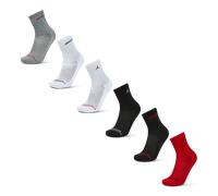 Jordan Kids Crew 6 Pack Unisexe - Chaussettes, Rouge - Taille 39 - 42 Red
