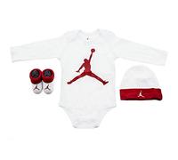 Jordan L/S Jumpman Set pour bébé White 6/12 Mois