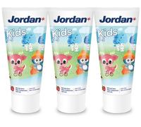 Jordan ® Lot de 3 dentifrices pour enfants de 0 à 5 ans, goût fruité doux, 150 ml