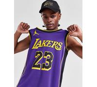 Jordan Maillot NBA LA Lakers James #23 Swingman Homme - Violet L