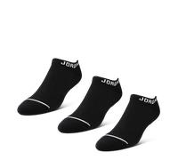 Jordan No Show 3 Pack Unisexe Chaussettes - Noir - Taille: 43 - 46 - Coton - Foot Locker Black 43 - 46