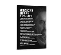 Jordan Peterson 12 More Rules For Life Success Positive Citations inspirantes Poster sur toile Cadeaux Image Peinture Affiches Décoration de chambre Maison 50 x 75 cm