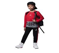 Jordan Set enfant - T-shirt à manches longues et pantalon molletonné, rouge, 6-7 ans
