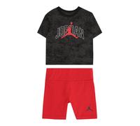Jordan Set 'FLIGHT' rouge vif / noir chiné / blanc, Taille 116-122