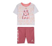 Jordan Set 'FOCUS' corail / rose clair / rouge cerise / blanc, Taille 110-116