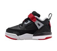 Jordan Spizike Low Chaussures pour bébé/enfant (Noir/gris loup/blanc/rouge gym)