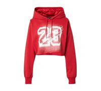 Sweat à capuche court doublé en satin Jordan Flight Fleece pour femme Varsity Red S (FR 38-40)