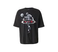 Jordan T-Shirt '2Air Reissue' gris / rouge / noir / blanc, Taille XS