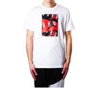 JORDAN T-SHIRT BIANCO NERO ROSSO CD5628-100 (M - BIANCO) L