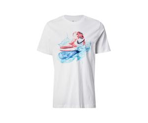 Jordan T-Shirt 'FLT ESS' indigo / bleu clair / rouge clair / blanc, Taille L