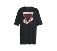 Jordan T-shirt oversize rouge feu / noir / blanc, Taille S