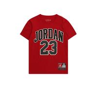 Jordan T-Shirt 'PRACTICE FLIGHT' gris foncé / rouge / noir / blanc, Taille 164