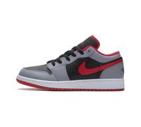 Jordan, unisex, Sport, Gris, Taille: 39 EU Chaussures Basse Ciment Gris Rouge Feu