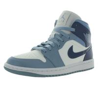 Jordan WMNS Air Jordan 1 Mid DV2229 300 Bleu sarcelle délavé - Taille, Voile/bleu diffusé gris, 43.5 EU
