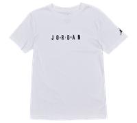 Jordan Wordmark Emb Enfant - T-Shirts, Blanc - Taille 137 - 147 CM - Jersey de coton White 137 - 147 CM