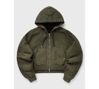 Jordan x Travis Scott Hooded Canvas Jacket women Bomber Jackets green en taille: XS