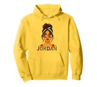 Jordanian Girl Jordan Flag Jordanian Girlfriend Wife Sweat à Capuche
