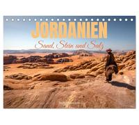 Jordanien Sand, Stein und Salz (Tischkalender 2026 DIN A5 quer), CALVENDO Monatskalender: Die Elemente der Natur